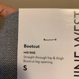 Bootcut mid rise pants